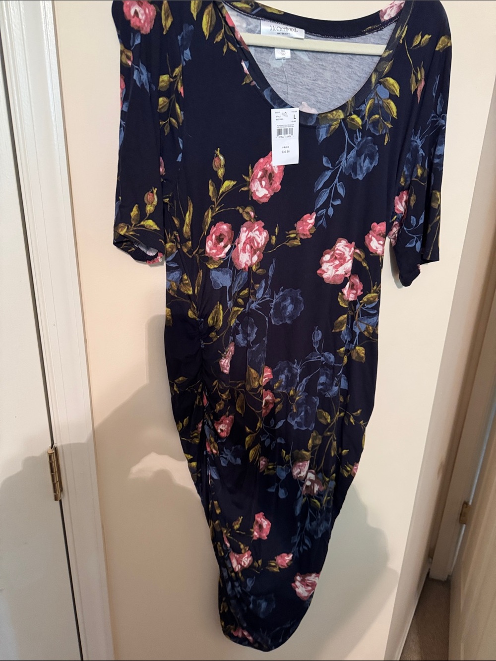 Floral Maternity dress L NWT